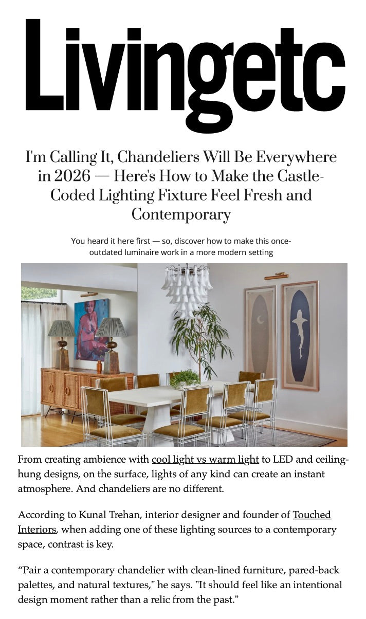 Chandeliers Will Be Everywhere in 2026