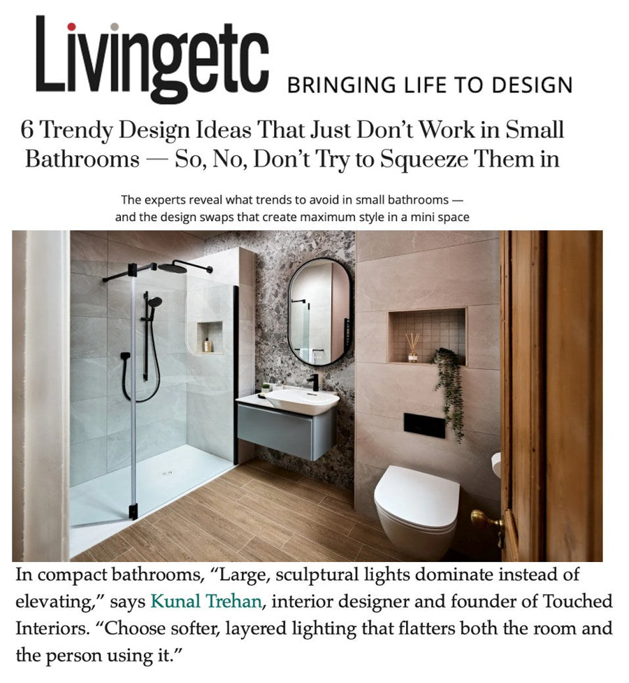6 Trendy Ideas That Don’t Work in Small Bathrooms