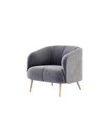 Laskasas Amalfi Armchair Type A finish with transparent background