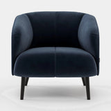 Laskasas Amalfi Armchair in Vienna Deep Blue velvet, second view