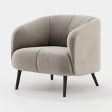 Laskasas Amalfi Armchair in Vienna Khaki velvet