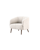 Laskasas Amalfi Armchair in White with transparent background