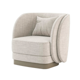 Laskasas Ambrose Armchair - Cream - transparent background