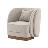 Laskasas Ambrose Armchair - Sand - transparent background