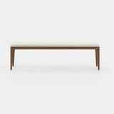 Laskasas Amy Bench in Xangai White weave, second view