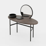 Laskasas Arcadia Dressing Table in Smoked Eucalyptus Veneer Matte, fourth view