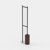 Laskasas Ben Coat Hanger in Smoked Eucalyptus Veneer Matte, third view