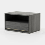 Laskasas Bowen Bedside Table in Smoked Eucalyptus Veneer Matte