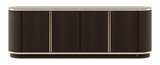 Laskasas Brown Sideboard — marble top, front view