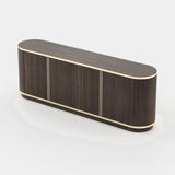 Laskasas Brown Sideboard in Smoked Eucalyptus Veneer Matte, third view
