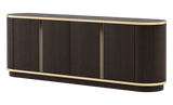 Laskasas Brown Sideboard — wood finish, perspective view