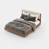 Laskasas Bruny Bed in Xangai White weave, fourth view