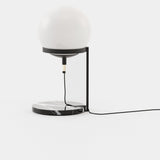 Laskasas Clarke Table Lamp in Nero Marquina Polished Marble, second view