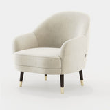 Laskasas Cosy Armchair in Vienna Cream velvet
