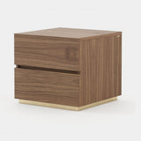Laskasas Dakar Bedside Table in Walnut Veneer Matte