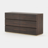 Laskasas Dakar Chest of Drawers in Smoked Eucalyptus Veneer Matte