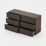 Laskasas Dakar Chest of Drawers in Smoked Eucalyptus Veneer Matte, fourth view