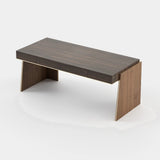 Laskasas Dara Desk in Smoked Eucalyptus Veneer Matte, third view