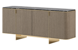 Laskasas Dean Sideboard 200 cm — marble top, perspective view
