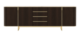 Laskasas Dean Sideboard 250 cm — marble top, front view