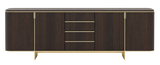 Laskasas Dean Sideboard 250 cm — wood top, front view