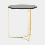 Laskasas Dili Side Table in Black Lacquer Matte