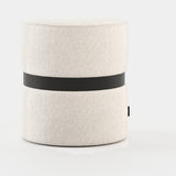Laskasas Edson Pouf in Xangai White weave