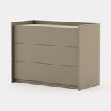 Laskasas Endy Chest of Drawers in Beige Grey Lacquer Matte