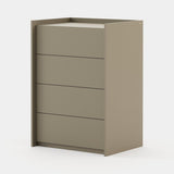 Laskasas Endy Tallboy in Beige Grey Lacquer Matte