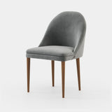 Laskasas Estoril Chair in Vienna Anthracite velvet