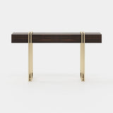 Laskasas Evelyn Console in Smoked Eucalyptus Veneer Matte, second view