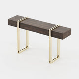 Laskasas Evelyn Console in Smoked Eucalyptus Veneer Matte, third view
