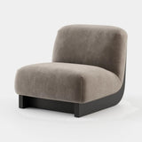 Laskasas Gandhi Armchair in Vienna Khaki velvet