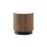 Laskasas Gold Side Table — Walnut Veneer Matte — Marble