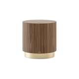 Laskasas Gold Side Table — Walnut Veneer Matte — Wood