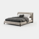 Laskasas Gray Bed in Xangai Sand weave