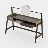 Laskasas Hamlet Dressing Table in Smoked Eucalyptus Veneer Matte, fourth view