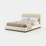 Laskasas Harry Bed in Vienna Cream velvet