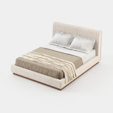 Laskasas Harry Bed in Xangai White weave, fourth view