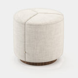 Laskasas Himalaias Pouf in Xangai White weave, third view