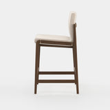 Laskasas Jayne Bar Stool in Xangai White weave, third view