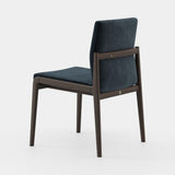 Laskasas Jayne Dining Chair in Vienna Deep Blue velvet, fourth view