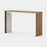 Laskasas Jill Console in Walnut Veneer Matte