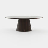 Laskasas Kelly Dining Table in Smoked Eucalyptus Veneer Matte, second view
