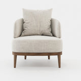 Laskasas Keros Armchair in Xangai White weave, second view