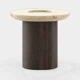 Laskasas Lao Side Table in Smoked Eucalyptus Veneer Matte, second view