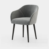 Laskasas Lili Chair in Vienna Anthracite velvet