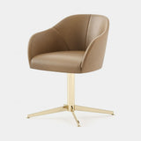 Laskasas Lili Office Chair in Seoul Camel leather