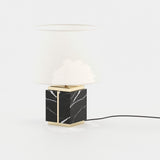 Laskasas Little Jack Table Lamp in Nero Marquina Polished Marble