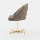 Laskasas Loren Office Chair in Xangai Taupe weave, third view